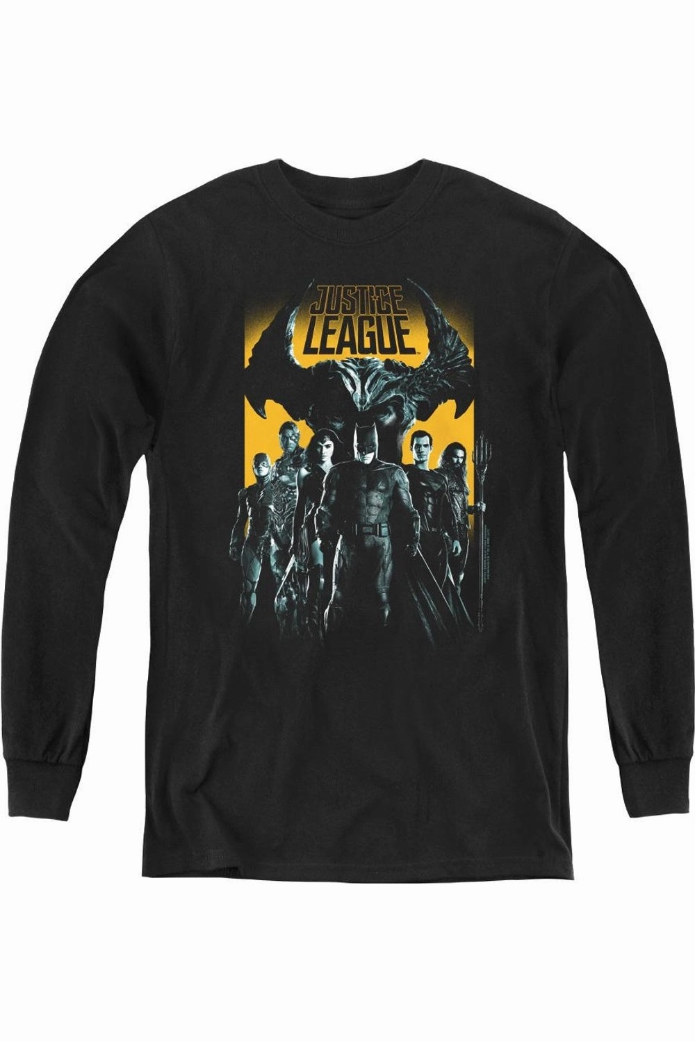 Justice League Movie Stand Up To Evil Youth Long Sleeve Tee / T-Shirt graphic tees for boys, polo shirts boys
