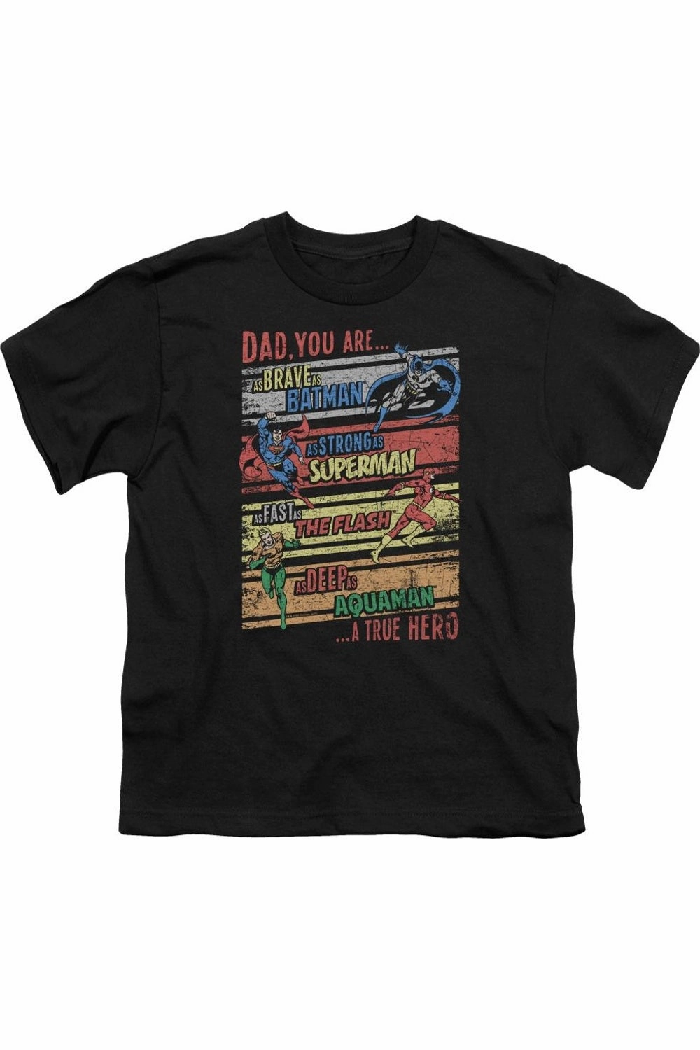 Justice League of America A True Hero Short Sleeve Youth Tee / T-Shirt graphic tees for boys, polo shirts boys