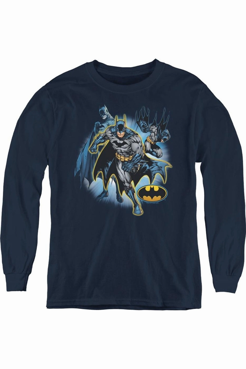 Justice League of America Batman Collage Youth Long Sleeve Tee / T-Shirt graphic tees for boys, polo shirts boys