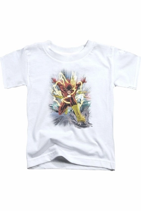 Justice League of America Brightest Day Flash Short Sleeve Juvenile Tee / T-Shirt graphic tees for boys, polo shirts boys
