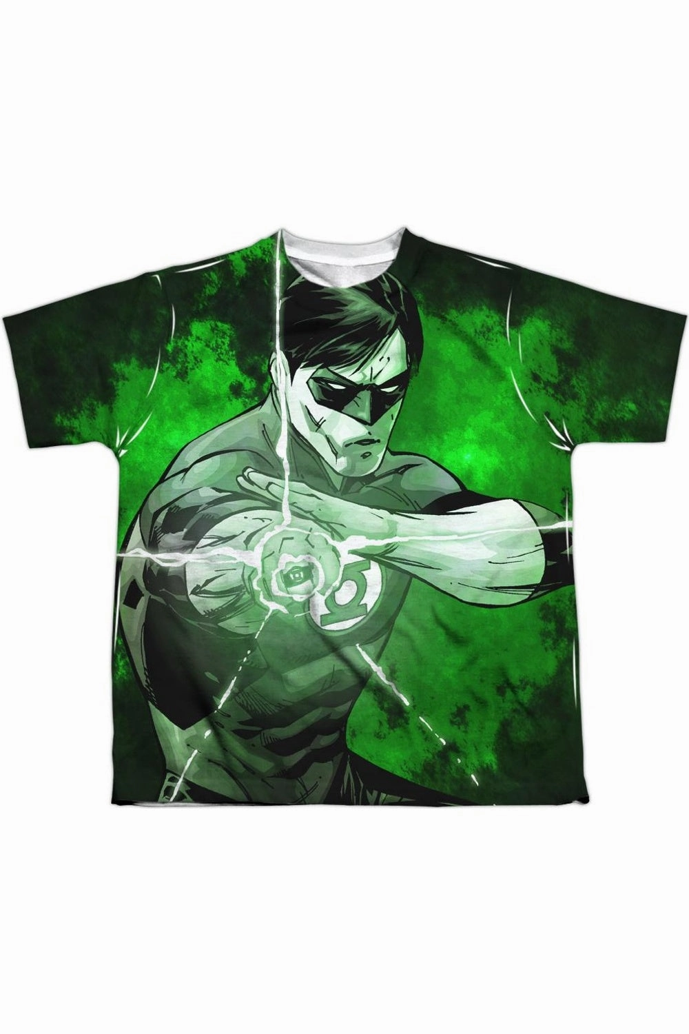 Justice League of America Charging Short Sleeve Youth Poly Crew Tee / T-Shirt graphic tees for boys, polo shirts boys
