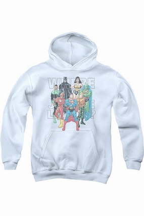 Justice League of America Classified #1 Cover Youth Pull Over Hoodie / Hooded Sweatshirt graphic tees for boys, polo shirts boys