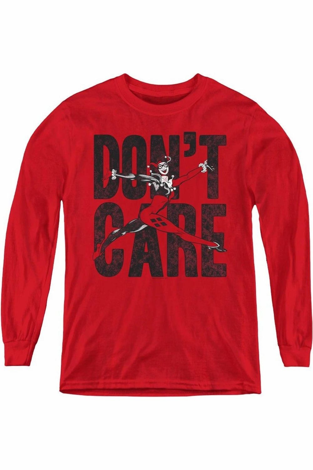 Justice League of America Dont Care Youth Long Sleeve Tee / T-Shirt graphic tees for boys, polo shirts boys