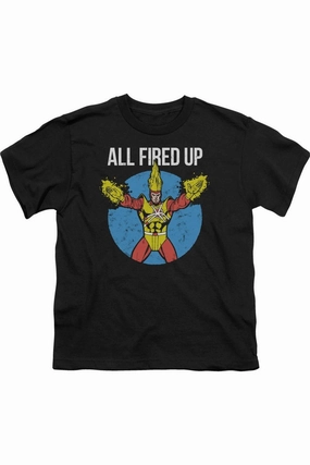Justice League of America Firestorms Party Short Sleeve Youth Tee / T-Shirt graphic tees for boys, polo shirts boys