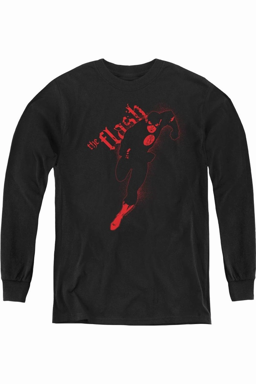 Justice League of America Flash Darkness Youth Long Sleeve Tee / T-Shirt graphic tees for boys, polo shirts boys