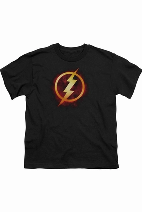 Justice League of America Flash Title Short Sleeve Youth Tee / T-Shirt graphic tees for boys, polo shirts boys