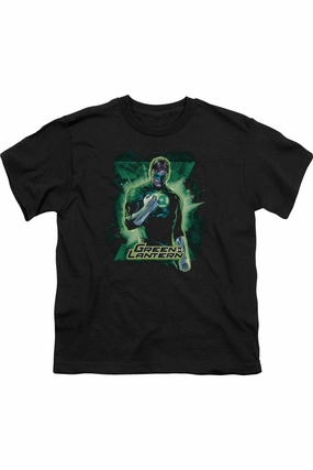 Justice League of America Gl Brooding Short Sleeve Youth Tee / T-Shirt graphic tees for boys, polo shirts boys