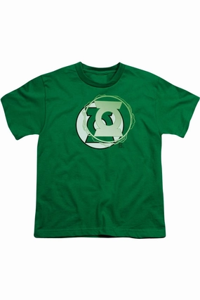 Justice League of America Gl Energy Logo Short Sleeve Youth Tee / T-Shirt graphic tees for boys, polo shirts boys