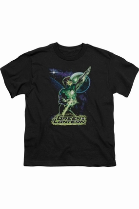 Justice League of America Hal Galaxy Short Sleeve Juvenile Tee / T-Shirt graphic tees for boys, polo shirts boys