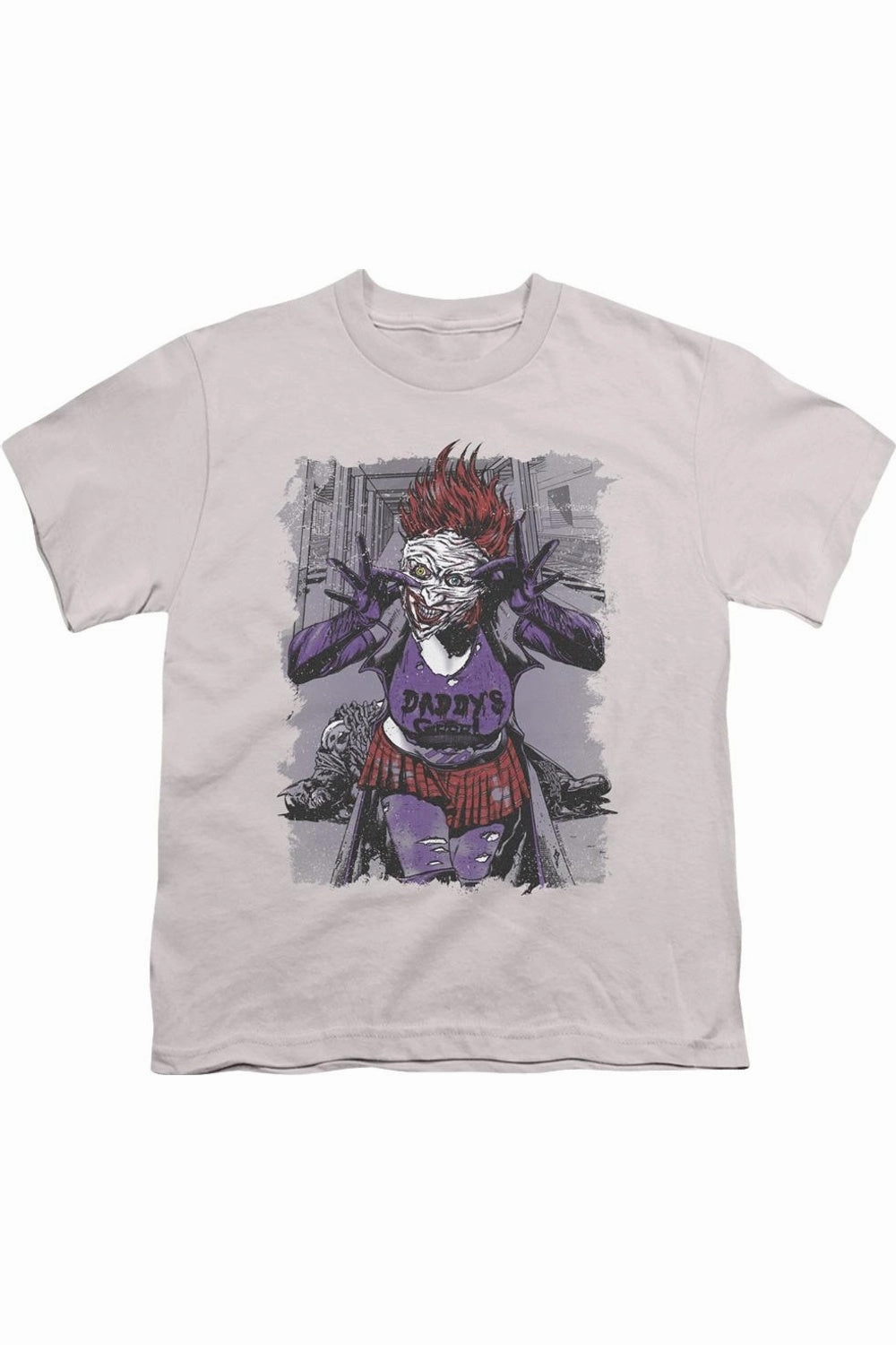 Justice League of America Jokers Daughter Short Sleeve Youth Tee / T-Shirt graphic tees for boys, polo shirts boys