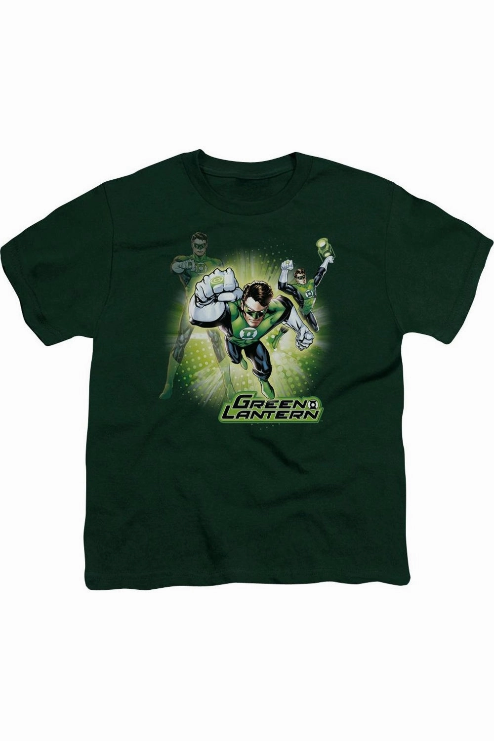 Justice League of America Lantern Burst Short Sleeve Youth Tee / T-Shirt graphic tees for boys, polo shirts boys