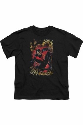 Justice League of America Nightwing #1 Short Sleeve Juvenile Tee / T-Shirt graphic tees for boys, polo shirts boys