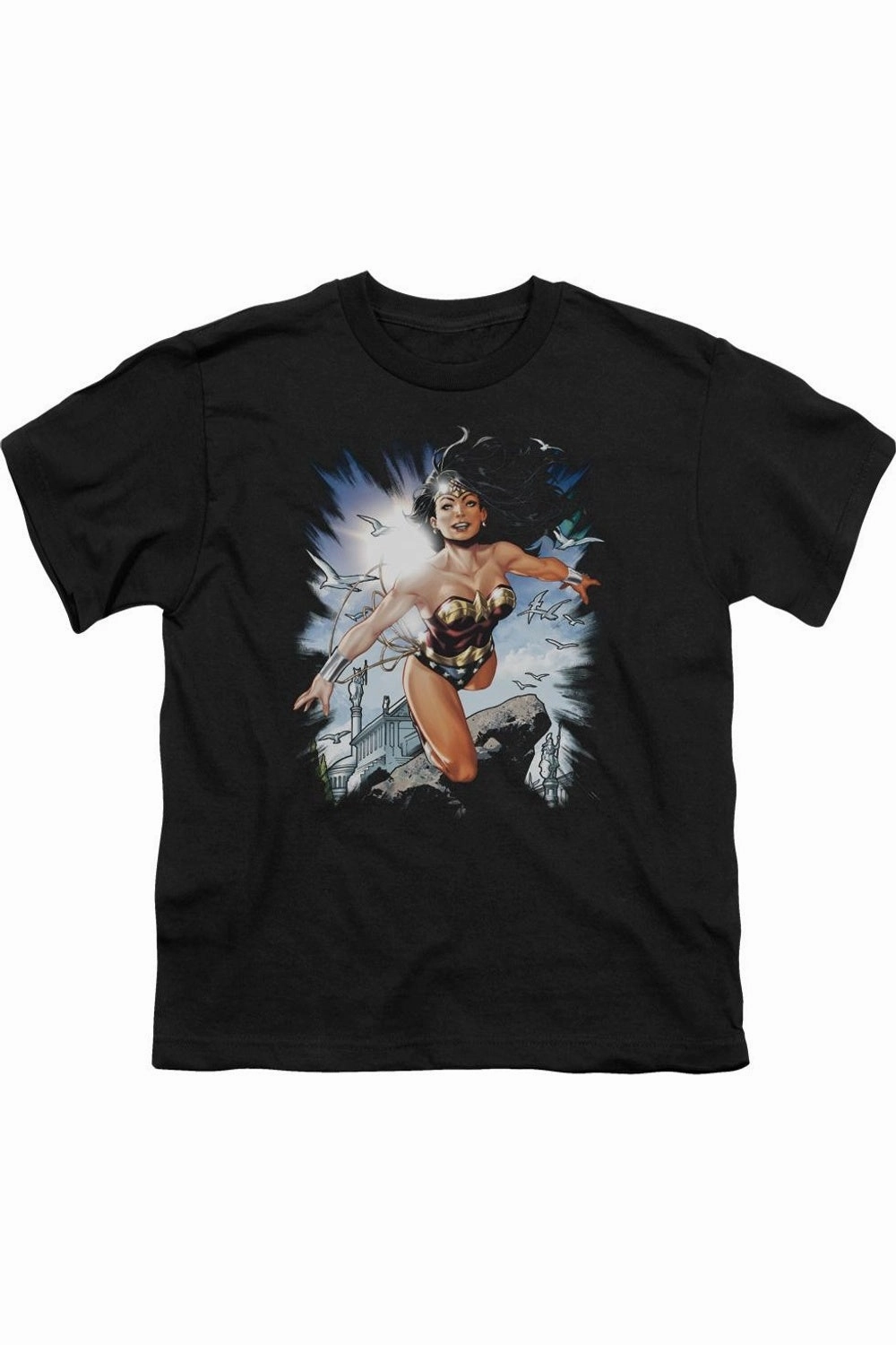 Justice League of America Of Themyscira Short Sleeve Youth Tee / T-Shirt graphic tees for boys, polo shirts boys