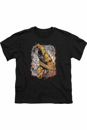 Justice League of America Reversed Short Sleeve Youth Tee / T-Shirt graphic tees for boys, polo shirts boys