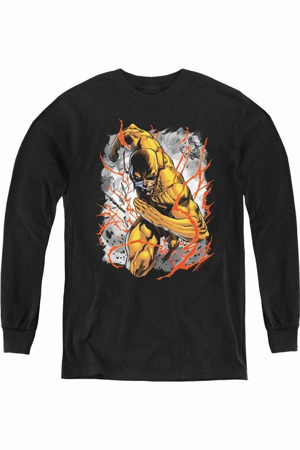 Justice League of America Reversed Youth Long Sleeve Tee / T-Shirt graphic tees for boys, polo shirts boys