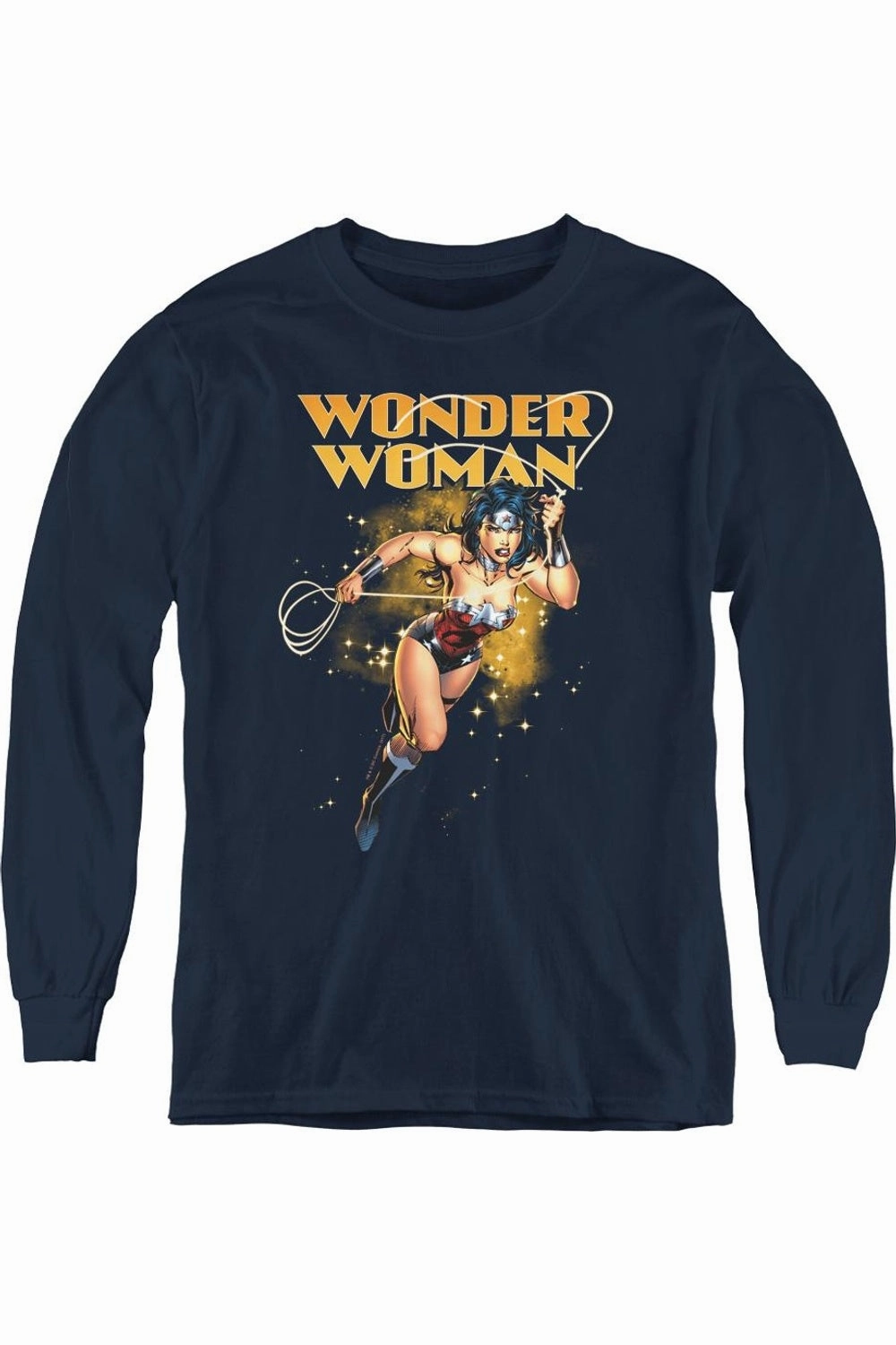 Justice League of America Star Lasso Youth Long Sleeve Tee / T-Shirt graphic tees for boys, polo shirts boys