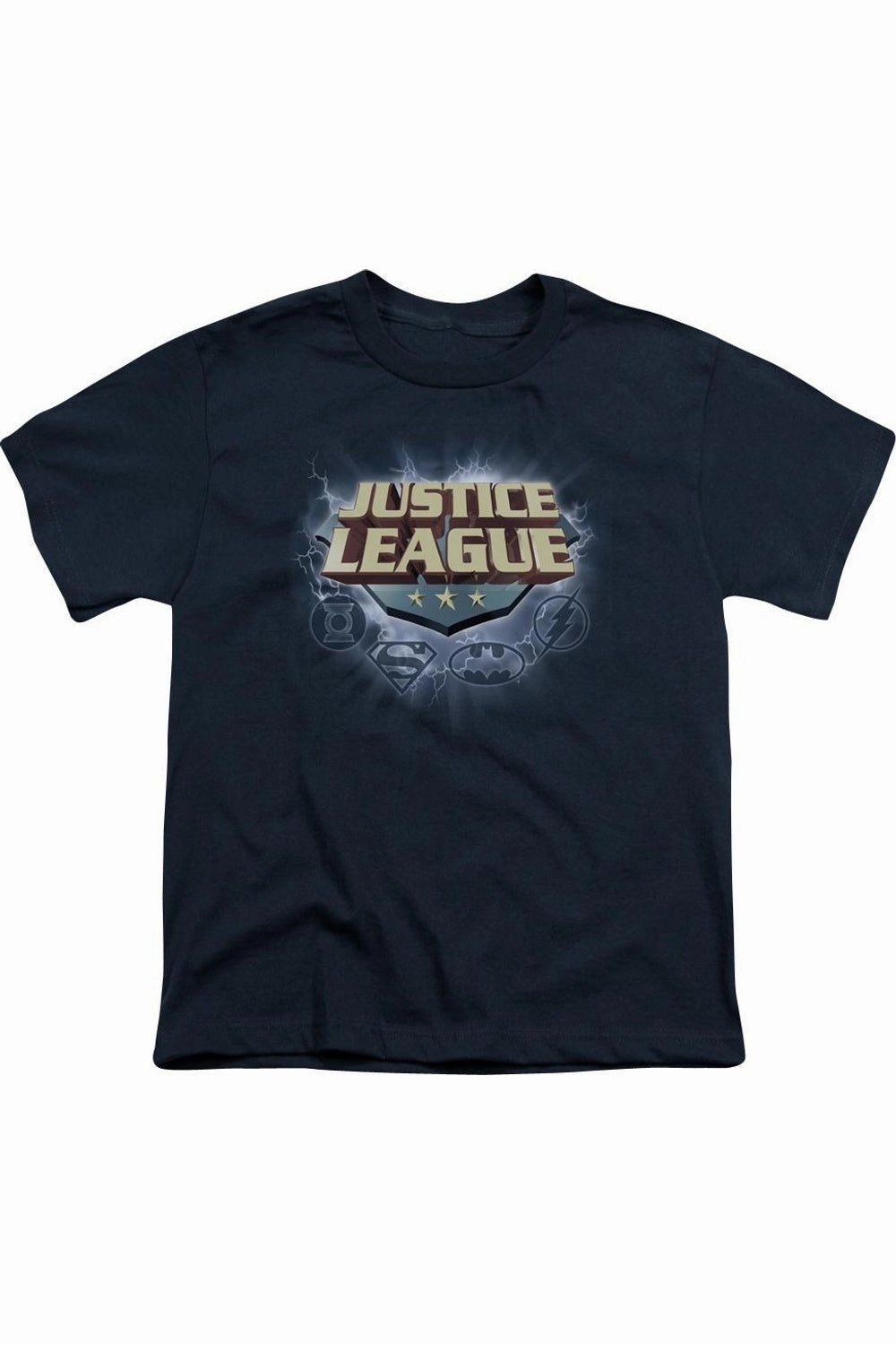 Justice League of America Storm Logo Short Sleeve Youth Tee / T-Shirt graphic tees for boys, polo shirts boys