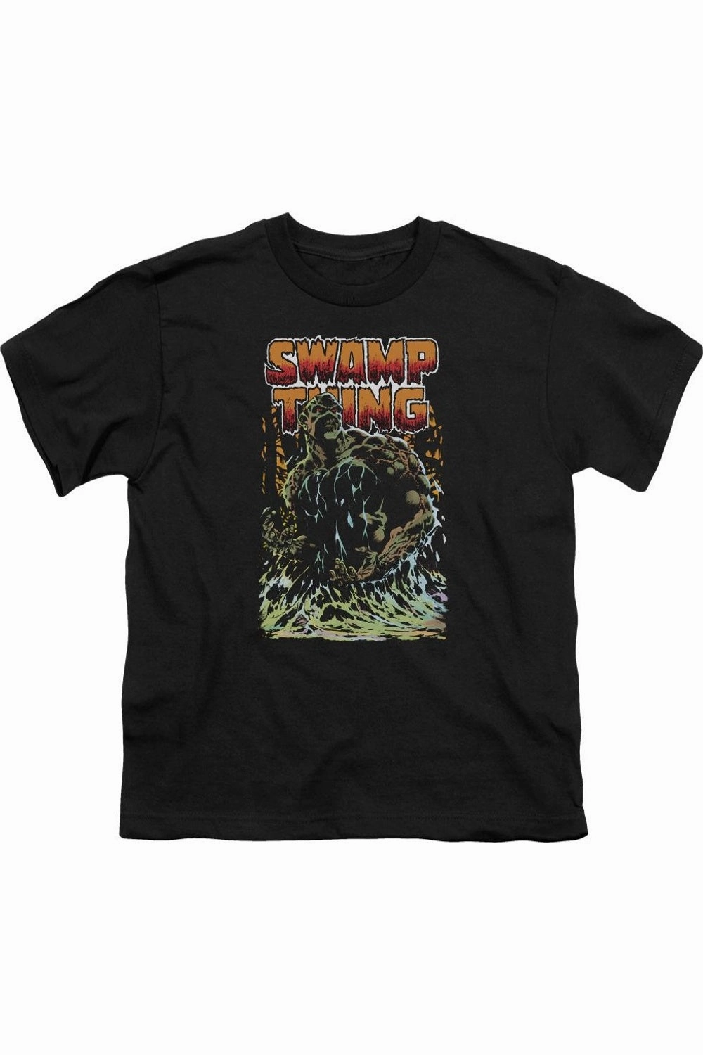Justice League of America Swamp Thing Short Sleeve Youth Tee / T-Shirt graphic tees for boys, polo shirts boys