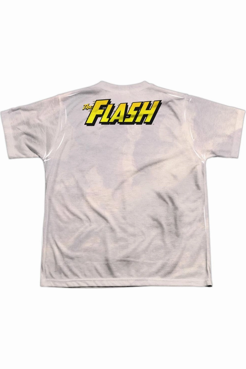 Justice League of America Taking The Lead (Front/Back Print) Short Sleeve Youth Poly Crew Tee / T-Shirt Boys Henley T Shirt