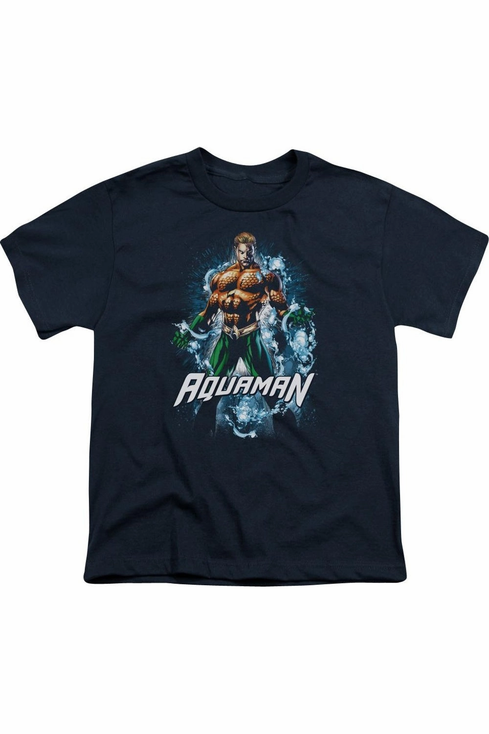 Justice League of America Water Powers Short Sleeve Youth Tee / T-Shirt graphic tees for boys, polo shirts boys