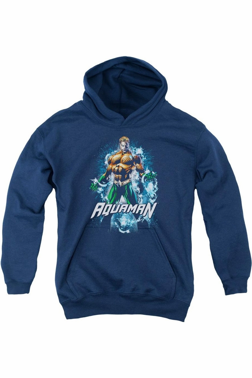 Justice League of America Water Powers Youth Pull Over Hoodie / Hooded Sweatshirt graphic tees for boys, polo shirts boys