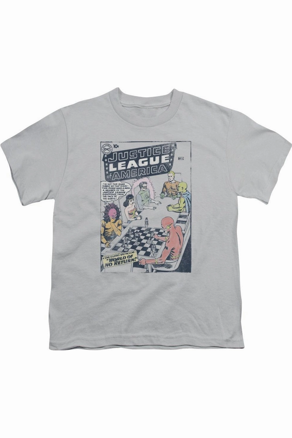 Justice League of America World Of No Return Short Sleeve Youth Tee / T-Shirt graphic tees for boys, polo shirts boys