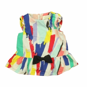 Kate Spade Girls Blue | White | Red Blouse ruffle tops girls, long sleeve tees girls