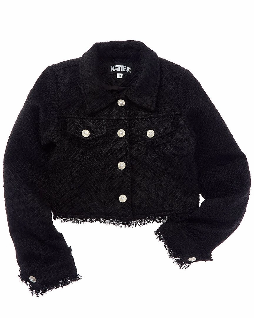KatieJnyc Charlize Boucle Jacket Girls Sherpa Coat