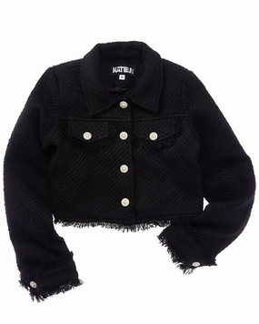 KatieJnyc Charlize Boucle Jacket girls trench coats, waterproof jackets girls