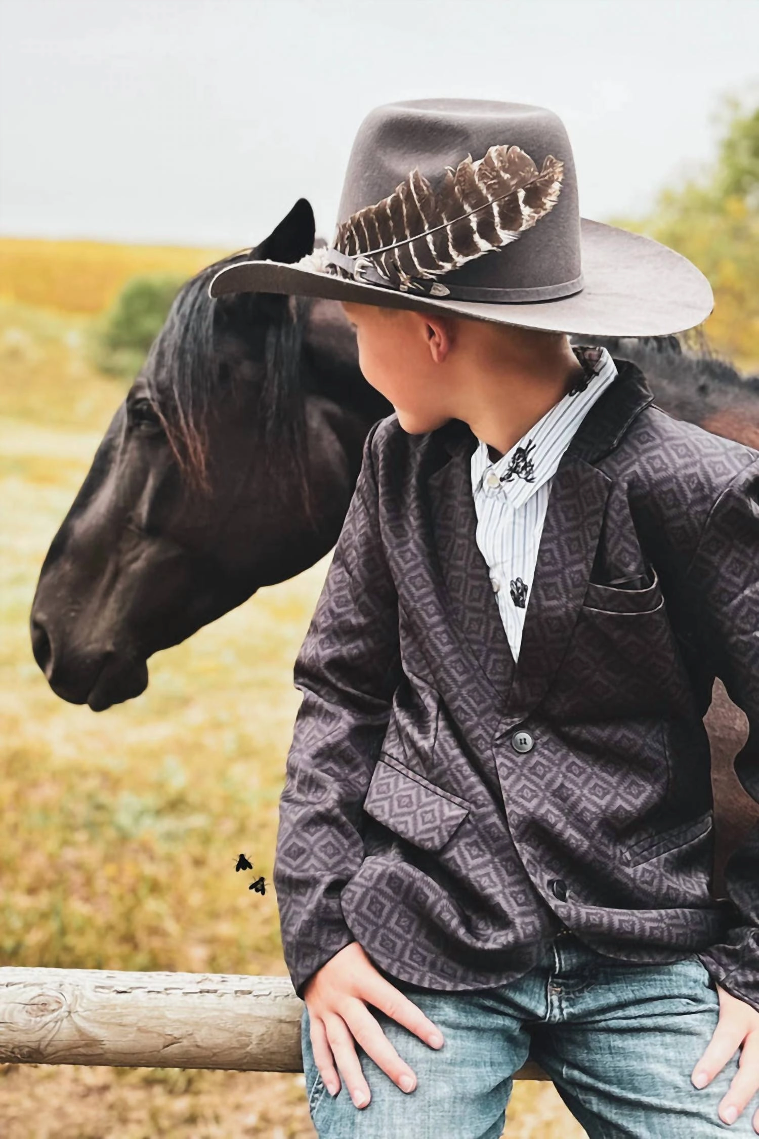 Keep 'em Punchy Kids Blazer In Multi Boys Waterproof Parka