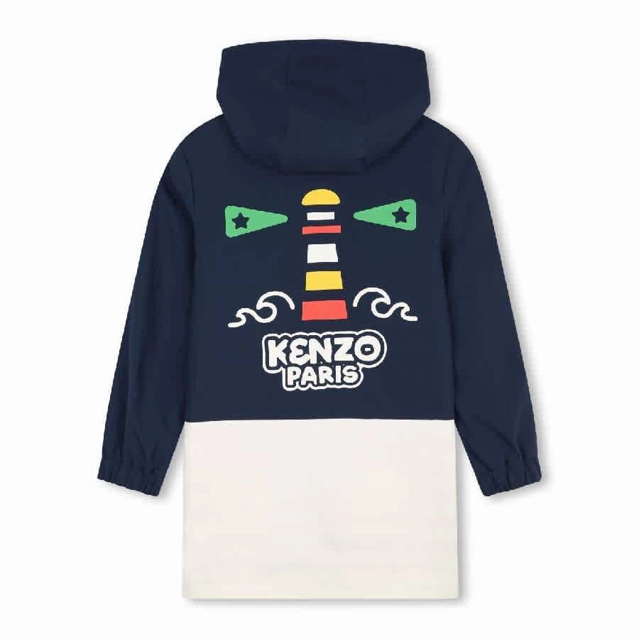 Kenzo Boys Classic Hood Long Sleeve Jacket Boys Waterproof Parka