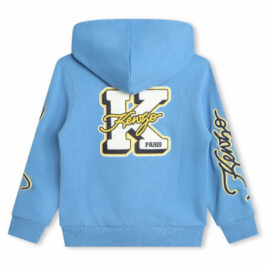Kenzo Boys Classic Hood Long Sleeve Sweatshirt Boys Half Zip Pullover