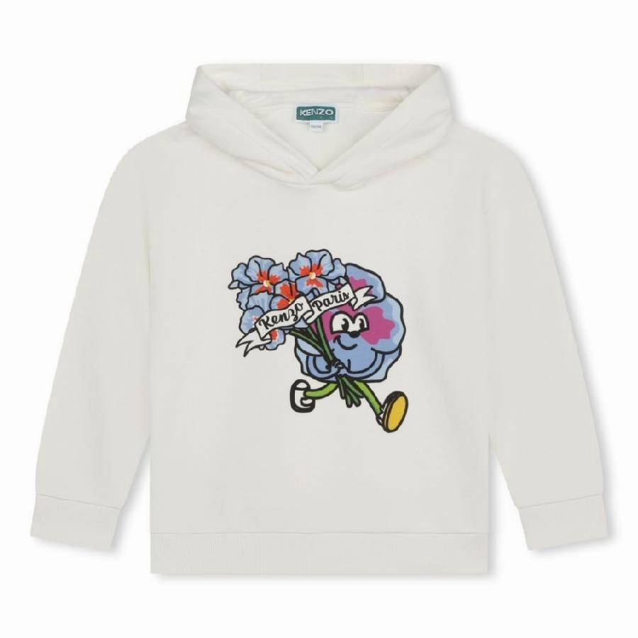 Kenzo Boys Graphic-Print Cotton Hoodie boys cable knit, zip up knitwear boys