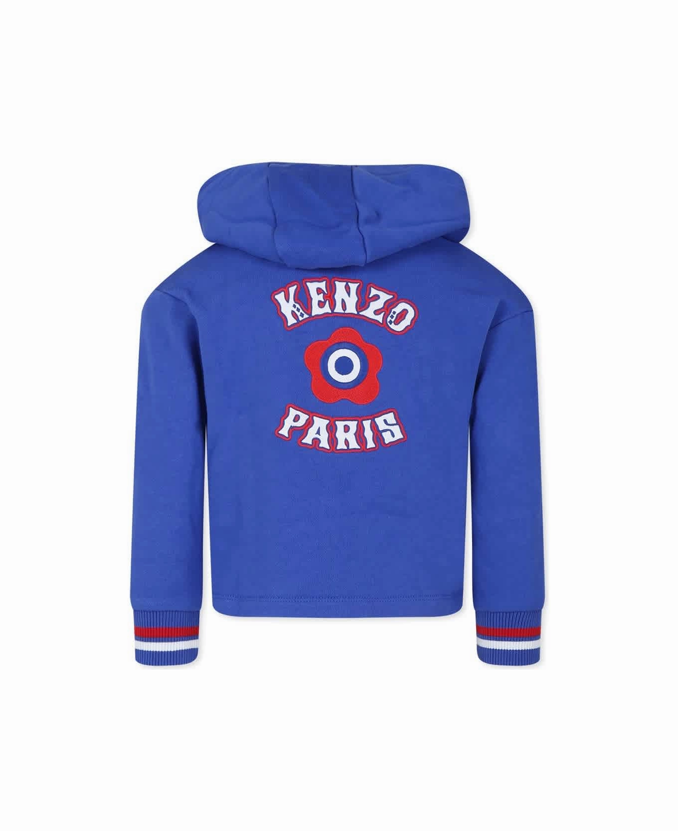 Kenzo Girls Embroidered Logo Hoodie Girls Tunic Top