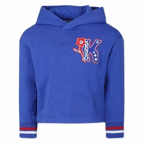 Kenzo Girls Embroidered Logo Hoodie ruffle tops girls, long sleeve tees girls