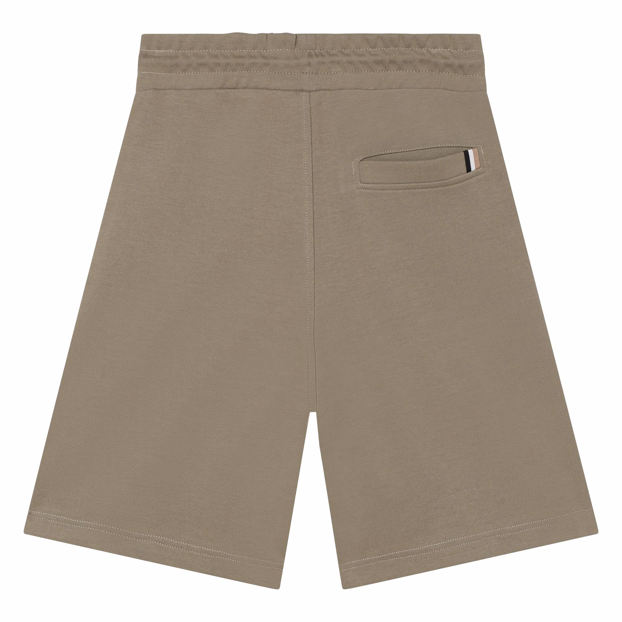 Khaki Green Cotton Shorts Boys Drawstring Athletic Shorts