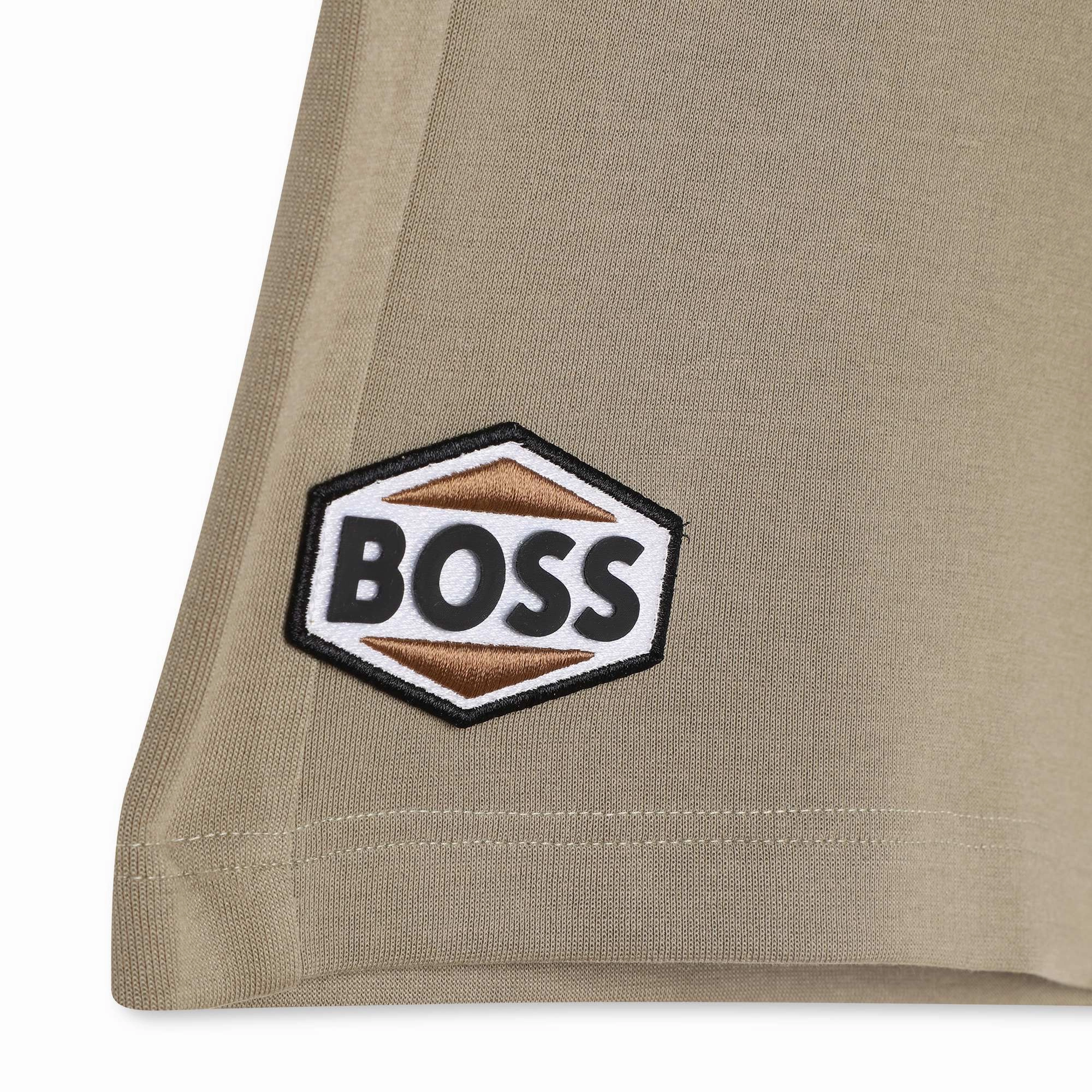 Khaki Green Cotton Shorts Boys Drawstring Athletic Shorts