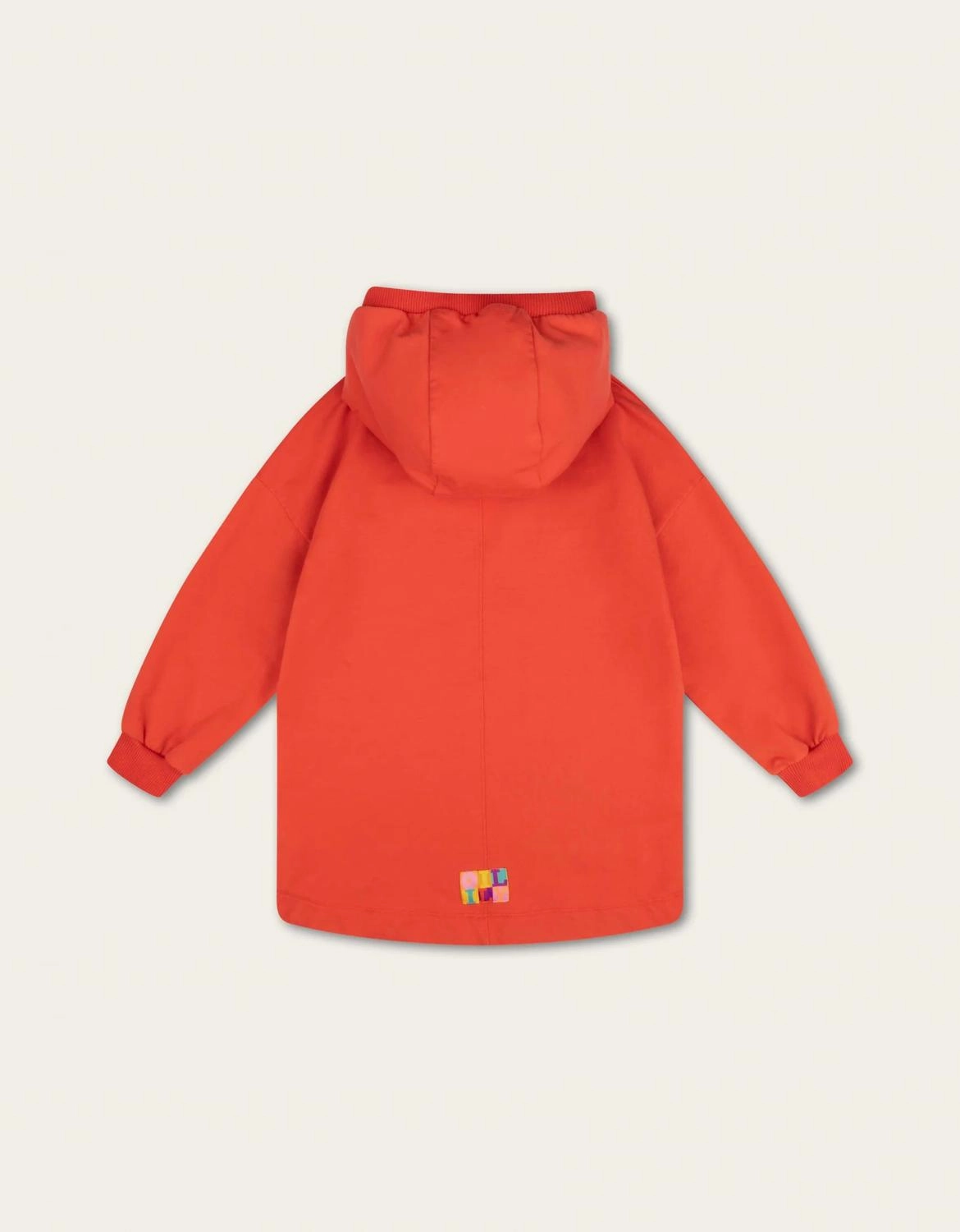 Kid's A Colorful World Sweater Daiz Dress In Red Clay Girls Tunic Top