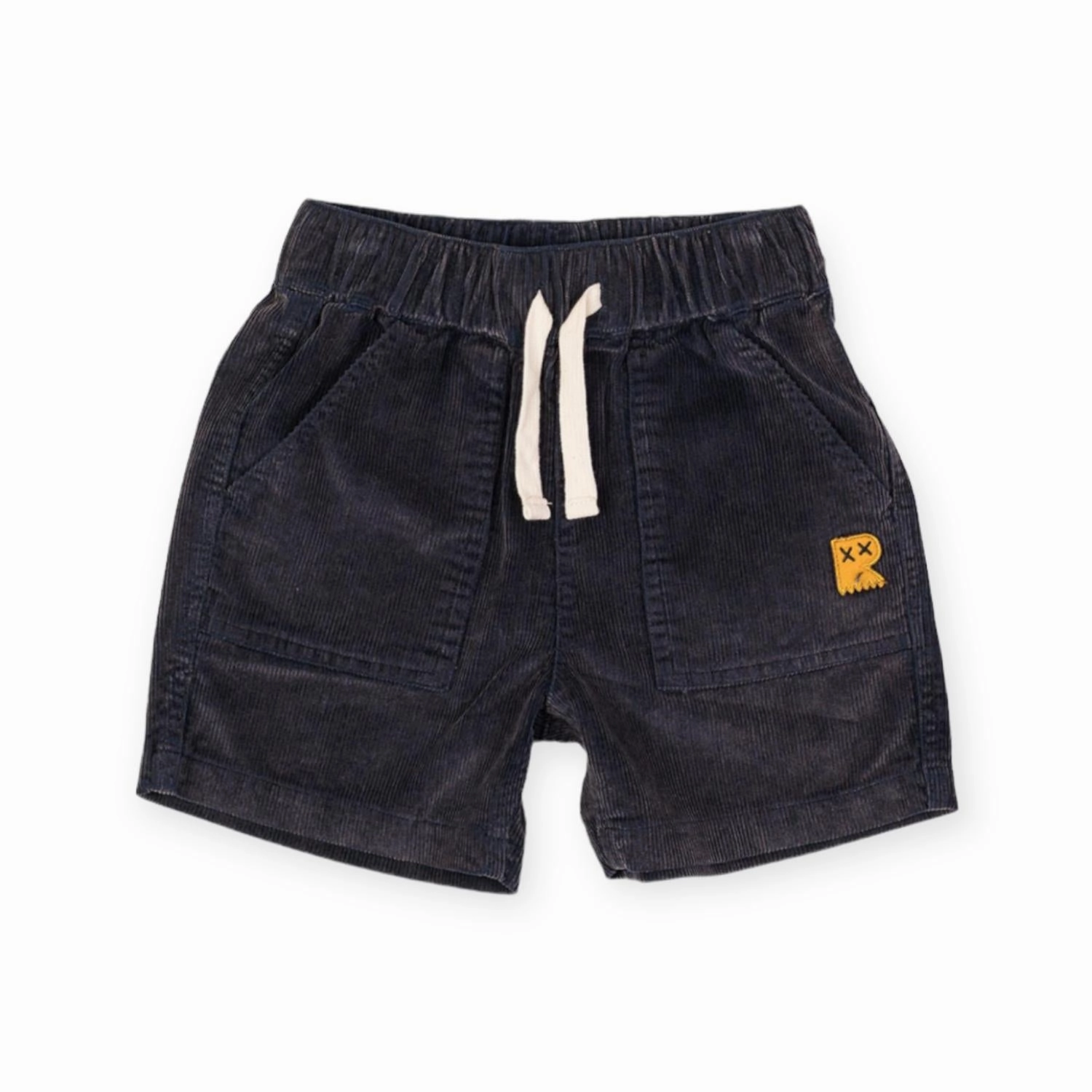 Kid's Cord Short In Washed Navy boys athletic shorts, cargo shorts boys