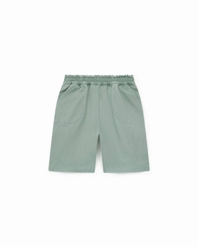 Kid's Gris Requin Short In Grey Blue boys athletic shorts, cargo shorts boys