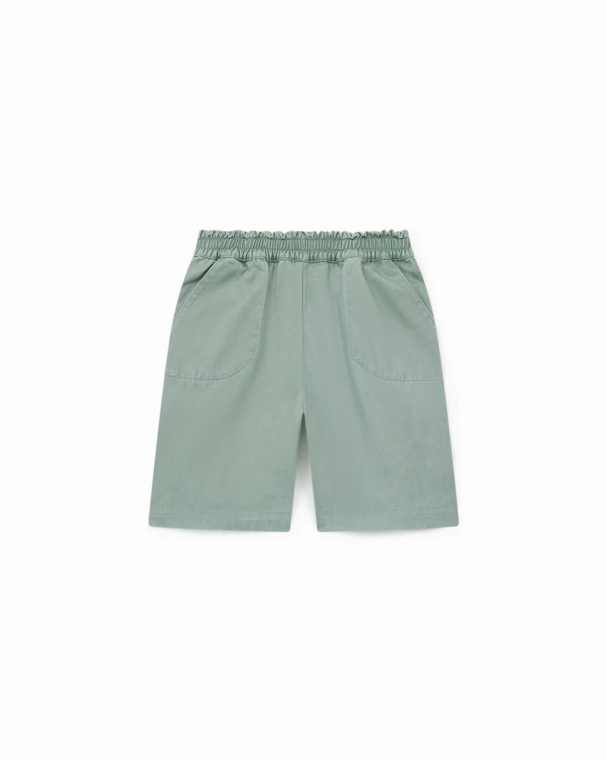 Kid's Gris Requin Short In Grey Blue boys athletic shorts, cargo shorts boys
