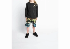 Kid's Slicker Short In Colorful Swirl boys athletic shorts, cargo shorts boys