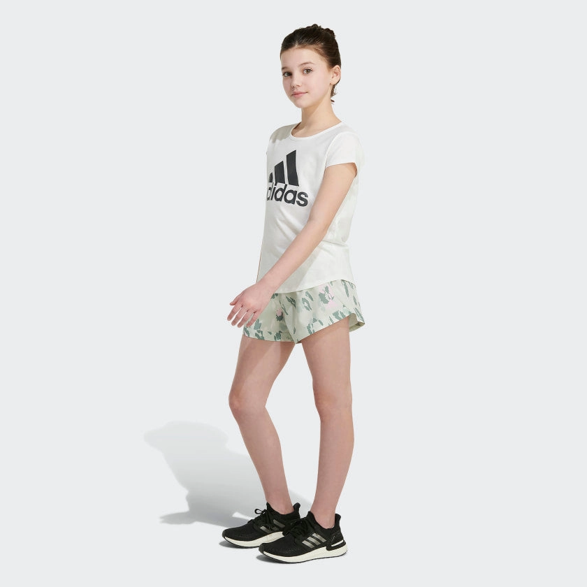 Kids' adidas Allover Print Woven Shorts Girls Seamless Sportswear