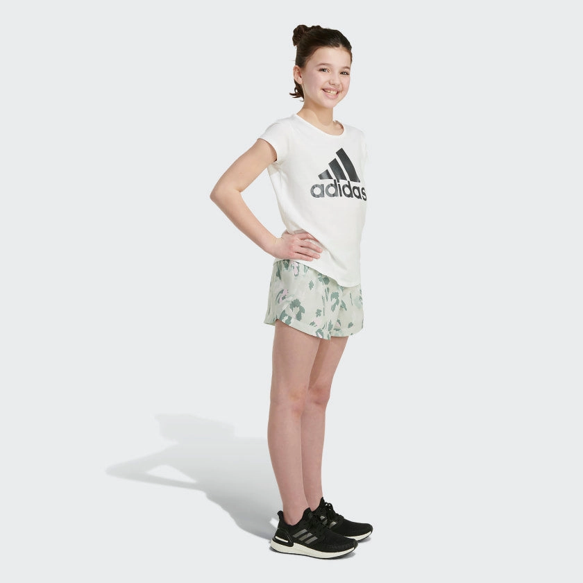 Kids' adidas Allover Print Woven Shorts Girls Seamless Sportswear