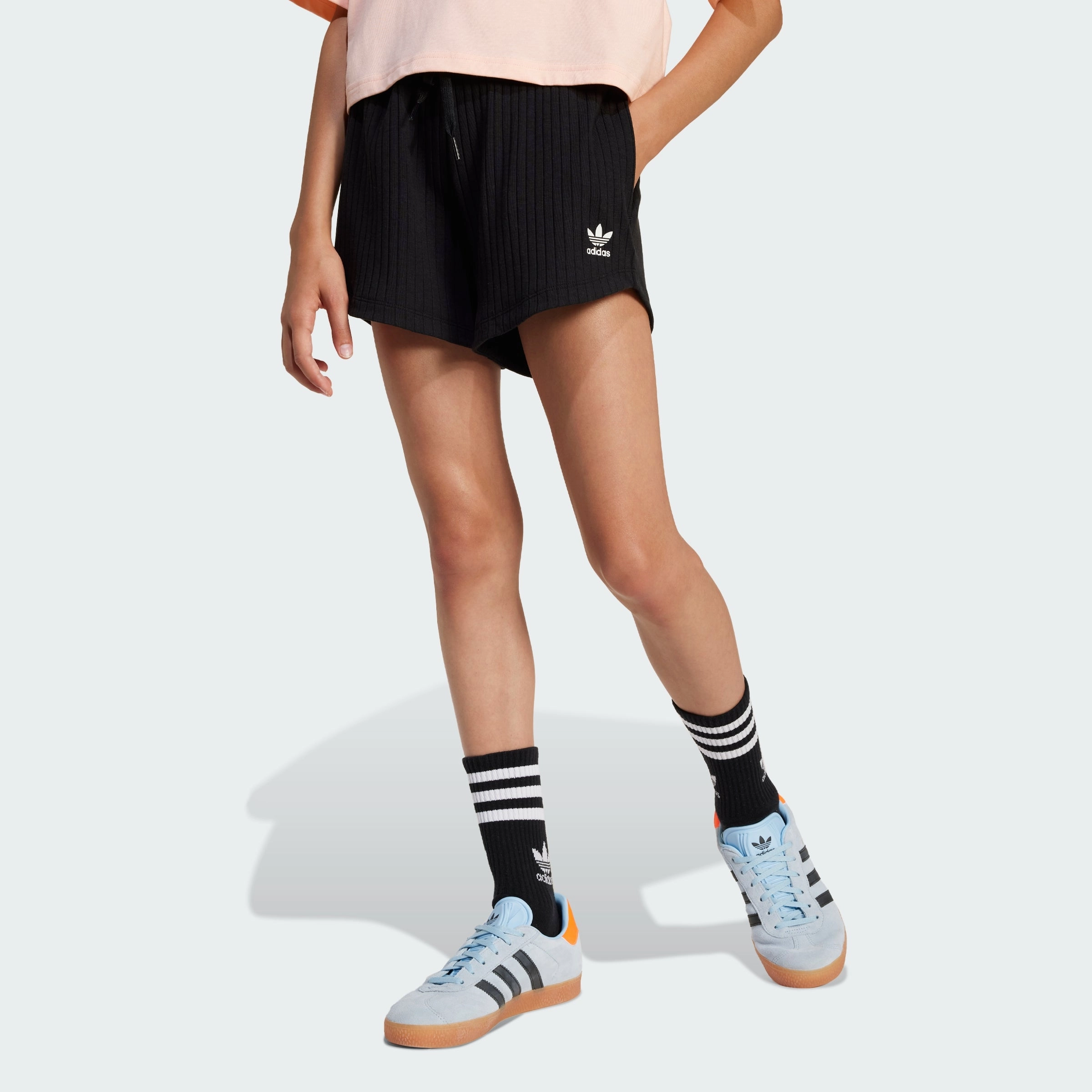 Kids' adidas Ribbed Shorts Kids girls workout sets, yoga pants girls