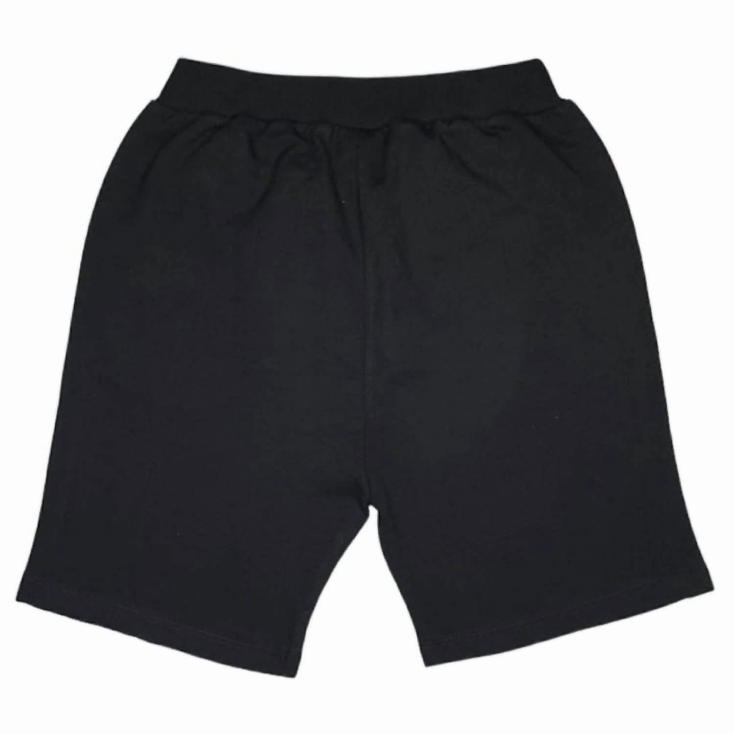 Kids' Fleece Short In Black Boys Drawstring Athletic Shorts