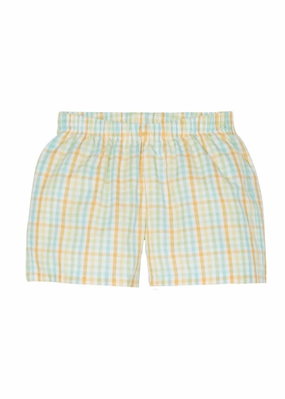 Kids' Pull On Shorts In Preppy Check boys athletic shorts, cargo shorts boys