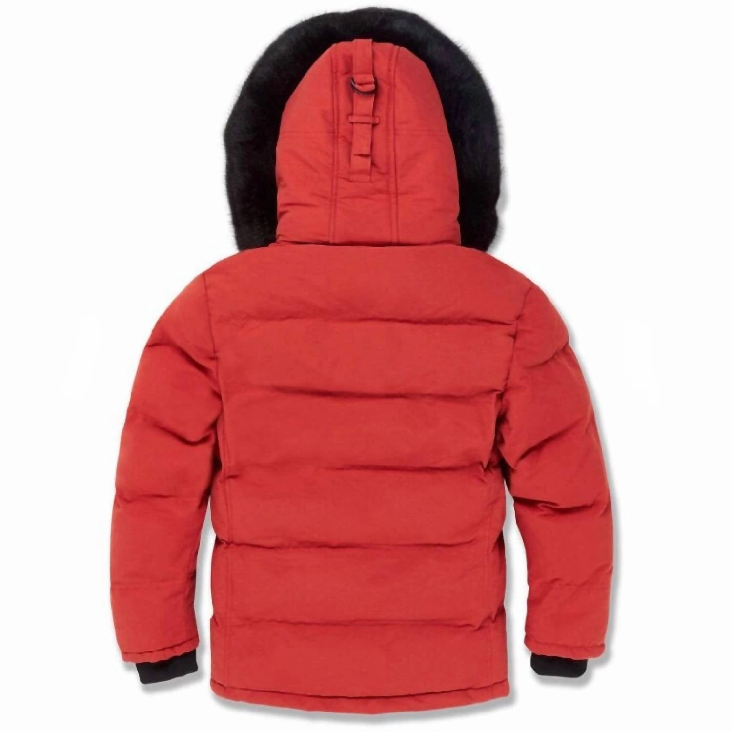 Kids Bismarck Fur Lined Parka Jacket In Red Boys Waterproof Parka