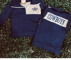 Kids Dallas Cowboys Pullover In Blue winter jackets for boys, lightweight puffer boys
