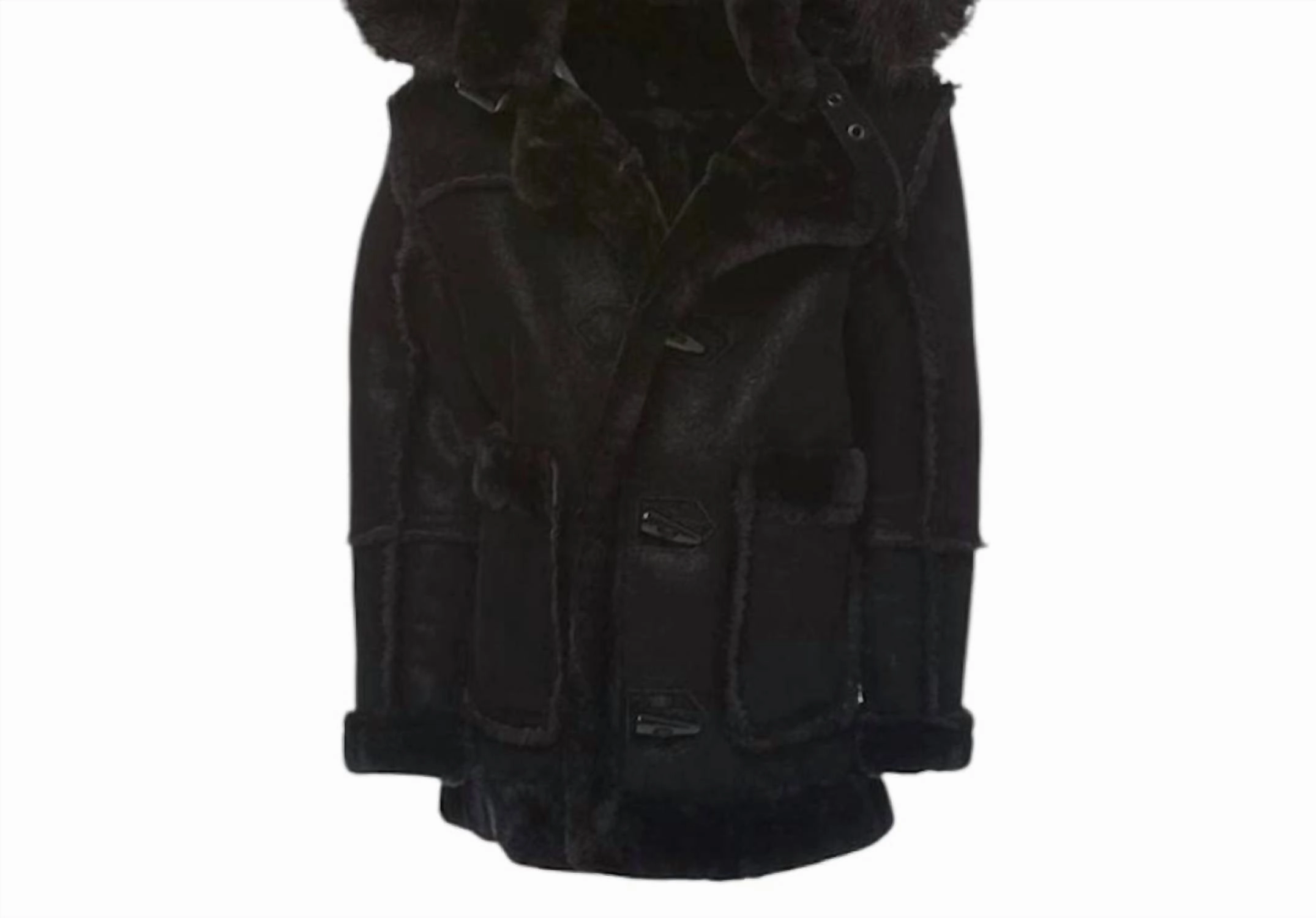 Kids Denali Shearling Jacket In Black winter jackets for boys, lightweight puffer boys